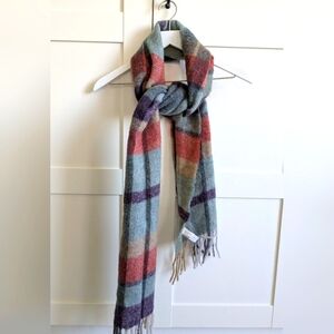 Loft Women's Multicolor Plaid Scarf